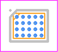 MAX3002EBP+T - Analog Devices PCB footprint - BGA - BGA - B20+1