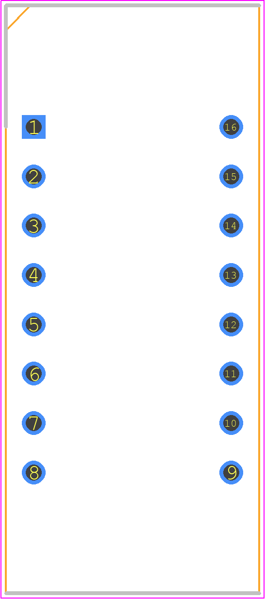 LTC-4624JR - Lite-On PCB footprint - Dual-In-Line Sockets - Dual-In-Line Sockets - 16-DIP