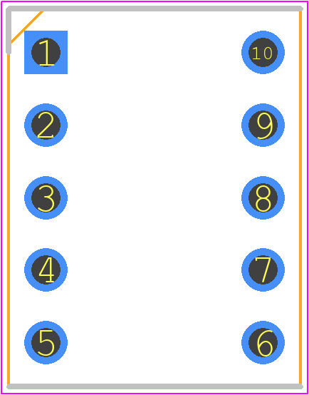 SA39-11EWA - Kingbright PCB footprint - Dual-In-Line Sockets - Dual-In-Line Sockets - 9.9mm (0.39INCH) SINGLE DIGIT NUMERIC DISPLAY