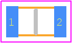 SMD0805P010TSA - LITTELFUSE PCB footprint - Fuses Chip - Fuses Chip - SMD0805-4