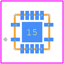 TXB0104QRGYRQ1 - Texas Instruments PCB footprint - Other - Other - RGY (S-PVQFN-N14)