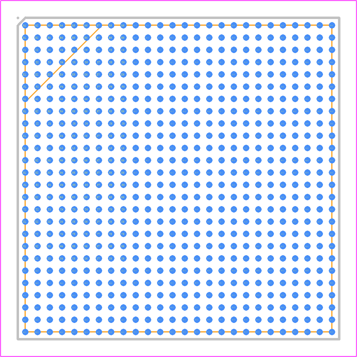 XCKU035-1FBVA676C - AMD PCB footprint - BGA - BGA - FBVA676