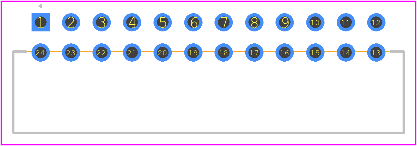 78B12ST - Grayhill PCB footprint - Other - Other - 78B12ST-2