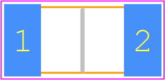 594D156X0025C2T - Vishay PCB footprint - Capacitor Chip Non-polarised - Capacitor Chip Non-polarised - 594D156X0025C2T