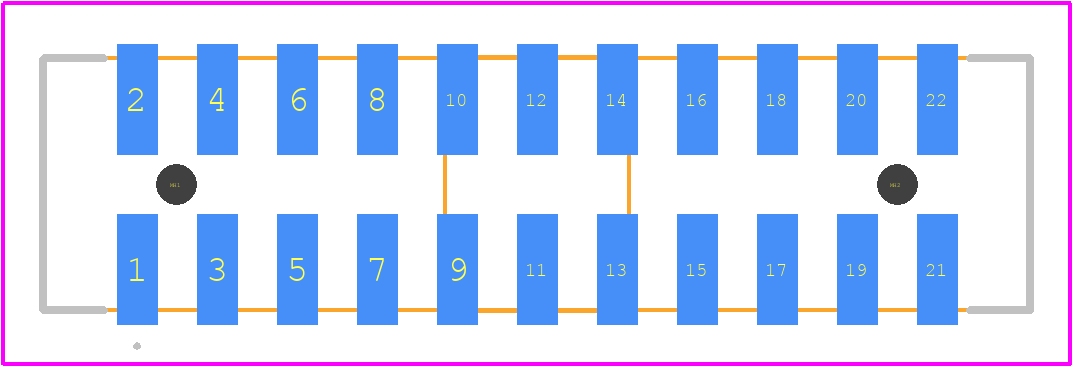 0878326022 - Molex PCB footprint - Other - Other - 0878326022-2