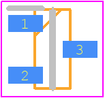 CDSOT23-T03C - Bourns PCB footprint - SOT23 (3-Pin) - SOT23 (3-Pin) - SOT-323 package