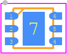 LDFM33PVR - STMicroelectronics PCB footprint - Small Outline No-lead - Small Outline No-lead - DFN6 (2x2) mechanical data