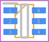 IMX17T110 - ROHM Semiconductor PCB footprint - SOT23 (6-Pin) - SOT23 (6-Pin) - SC-74-1