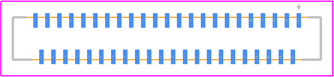 FH40-45S-0.5SV(99) - Hirose PCB footprint - Other - Other - FH40-45S-0.5SV(99)