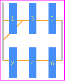 0877590614 - Molex PCB footprint - Header, Unshrouded - Straight SMD Pin - Header, Unshrouded - Straight SMD Pin - 0877590614