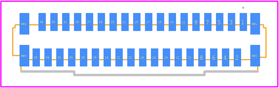 FH12-36S-0.5SVA(54) - Hirose PCB footprint - Other - Other - FH12-36S-0.5SVA(54)-3
