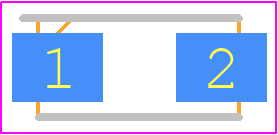 FM4007W-W - Rectron PCB footprint - Diodes Moulded - Diodes Moulded - FM4007W
