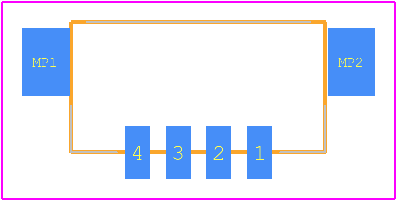 DF3EA-4P-2V(21) - Hirose PCB footprint - Other - Other - DF3EA-4P-2V(21)-2