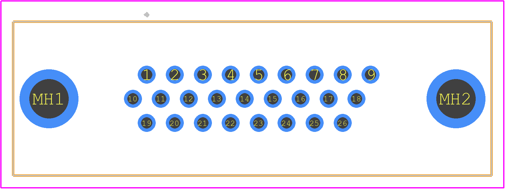 180-026-113R001 - NorComp PCB footprint - Other - Other - 180-026-113R001-3