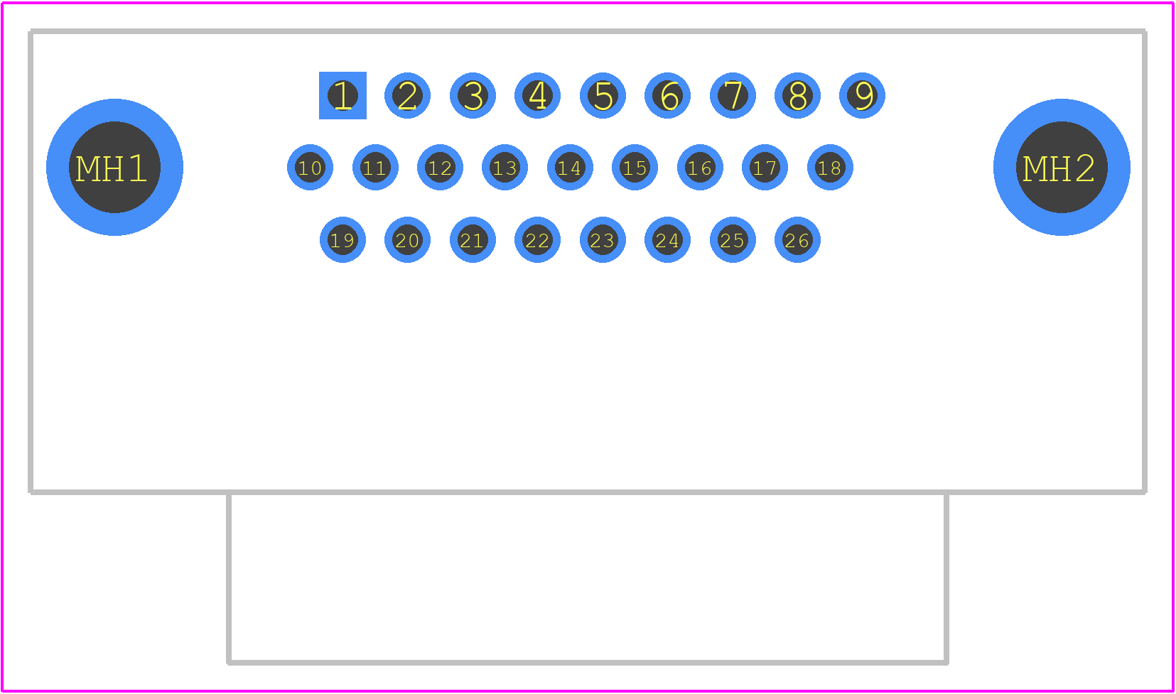 181-026-113R561 - NorComp PCB footprint - Other - Other - 181-026-113R561-1