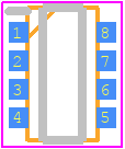 RT1A040ZPTR - ROHM Semiconductor PCB footprint - SO Transistor Flat Lead - SO Transistor Flat Lead - TSST8_1