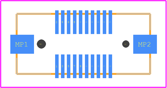 0528850274 - Molex PCB footprint - Other - Other - 0528850274-2