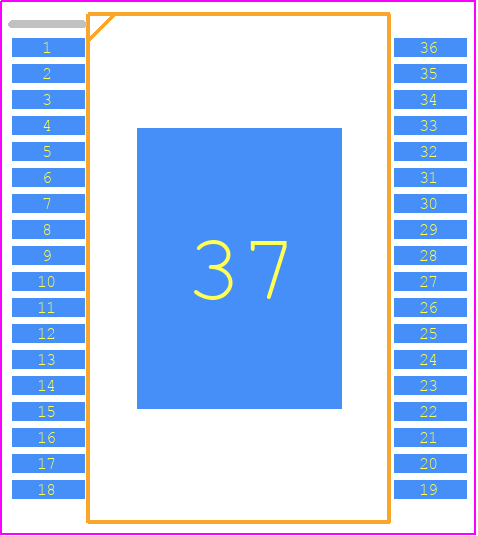 TLE73683EXUMA2 - Infineon PCB footprint - Small Outline Packages - Small Outline Packages - so-37