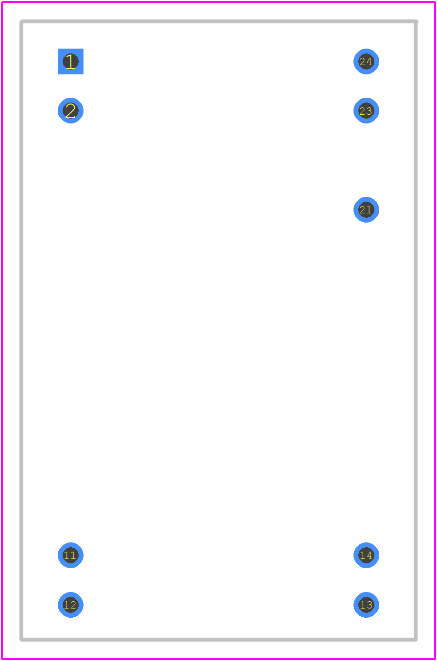 LDD-1200H - Mean Well PCB footprint - Other - Other - LDD-1200H-3
