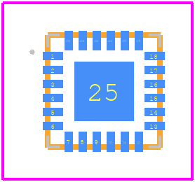 SI4741-C10-GMR - Silicon Labs PCB footprint - Other - Other - 24-Pin Quad Flat No-Lead (QFN)