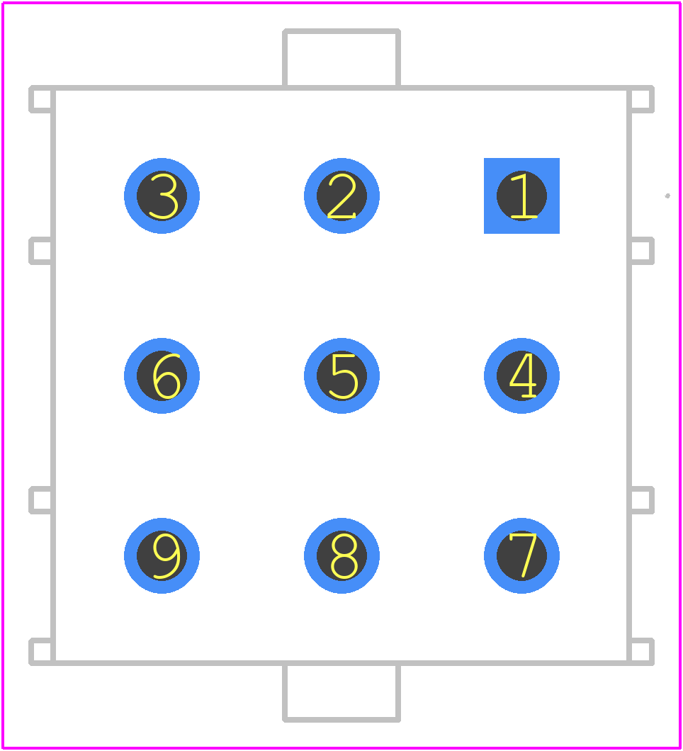 350835-1 - TE Connectivity PCB footprint - Other - Other - 350835-1-1