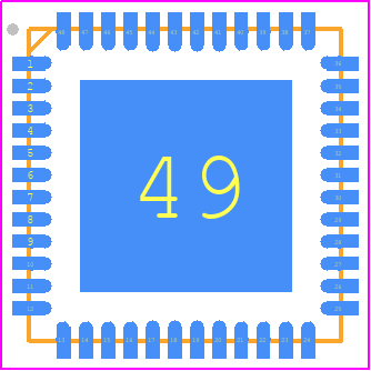 AD9284BCPZRL7-250 - Analog Devices PCB footprint - Quad Flat No-Lead - Quad Flat No-Lead - CP-48-14
