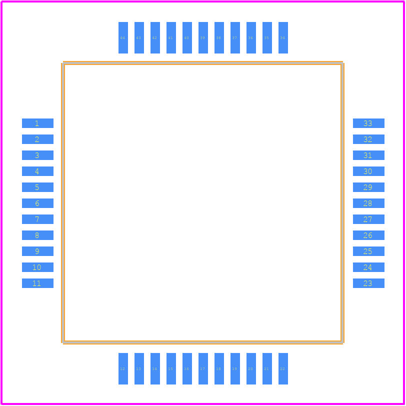 IC149-044-049-B5 - Yamaichi PCB footprint - Other - Other - IC149-044-049-B5