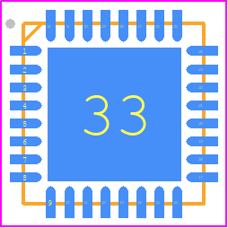 MKL27Z256VFM4 - NXP PCB footprint - Quad Flat No-Lead - Quad Flat No-Lead - MWPR1516CFM