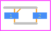 1N4148WS-HE3-18 - Vishay PCB footprint - Small Outline Diode - Small Outline Diode - SOD-323