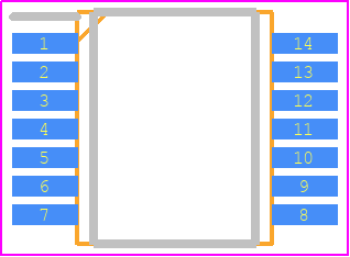 TC74VHC132FT - Toshiba PCB footprint - Small Outline Packages - Small Outline Packages - TSSOP-14*-*