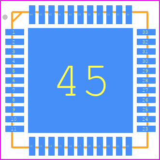 ATXMEGA32C4-MH - Microchip PCB footprint - Quad Flat No-Lead - Quad Flat No-Lead - PW