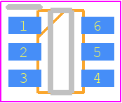 LTC1696HS6#TRMPBF - Analog Devices PCB footprint - SOT23 (6-Pin) - SOT23 (6-Pin) - S6 Package  LTC-DWG # 05-08-1636