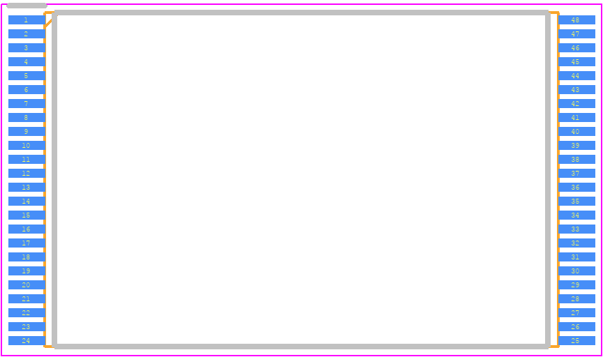 S34ML01G100TFI003 - Infineon PCB footprint - Small Outline Packages - Small Outline Packages - TS 048—48-Pin Standard TSOP