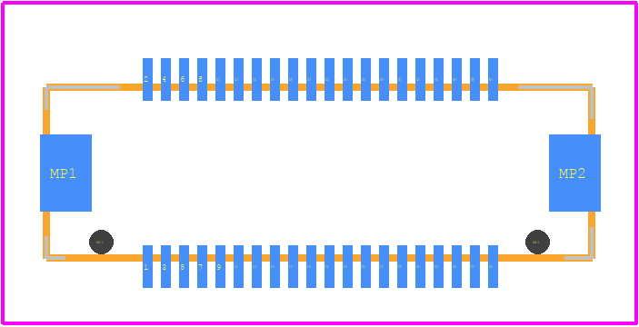 DF17(4.0)-40DP-0.5V(57) - Hirose PCB footprint - Other - Other - DF17(4.0)-40DP-0.5V(57)-1