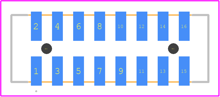 0878321620 - Molex PCB footprint - Other - Other - 0878321620-2