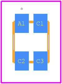 HSME-A401-P4PM1 - Avago Technologies PCB footprint - Other - Other - HSME-A401-P4PM1-2