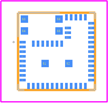 BGM123A256V2 - Silicon Labs PCB footprint - Other - Other - BGM123