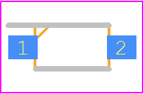 MBR0530-T - MCC PCB footprint - Small Outline Diode - Small Outline Diode - SOD-123_