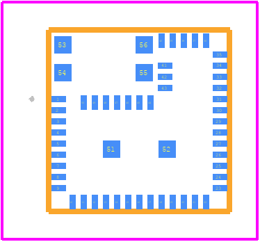 BGM121A256V2 - Silicon Labs PCB footprint - Other - Other - BGM121A256V2R-1