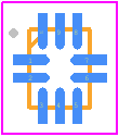 DG2750DN-T1-E4 - Vishay PCB footprint - Quad Flat No-Lead - Quad Flat No-Lead - MINI QFN-10L