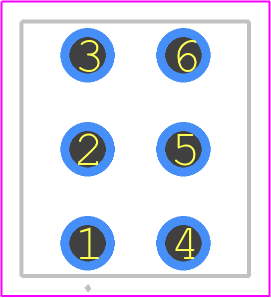 MS23BNW03 - NKK Switches PCB footprint - Other - Other - MS23BNW03-2