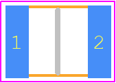 CB027C0104JBA - Kyocera AVX PCB footprint - Capacitor Chip Non-polarised - Capacitor Chip Non-polarised - CB027C0104JBA-1