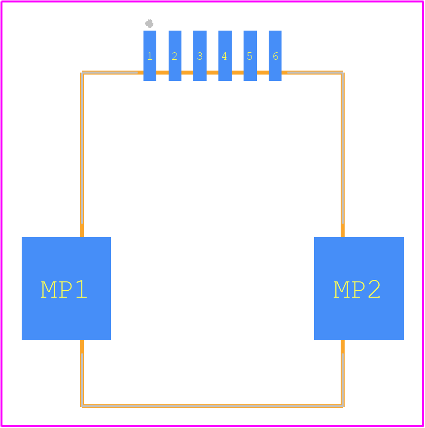 43743-6001 - Molex PCB footprint - Other - Other - 43743-6001-2