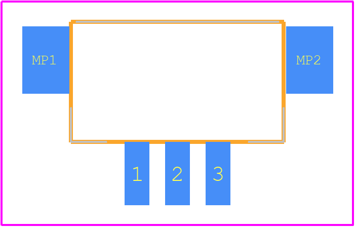 DF3EA-3P-2H(21) - Hirose PCB footprint - Other - Other - DF3EA-3P-2H(21)-2