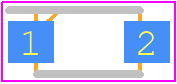 S-701T - Semitec PCB footprint - Small Outline Diode Flat Lead - Small Outline Diode Flat Lead - S Series