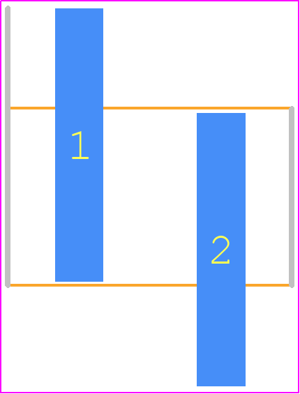 HPM-02-01-T-S-VS - SAMTEC PCB footprint - Header, Unshrouded - Single Row Staggered SMD Pin - Header, Unshrouded - Single Row Staggered SMD Pin - HPM-02-01-T-S-VS