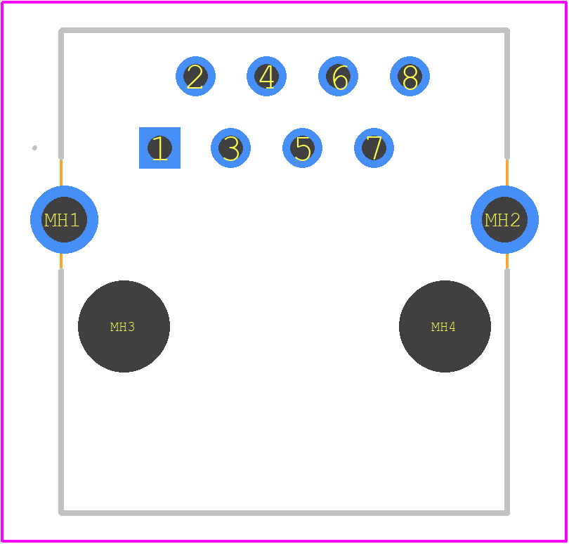 203512 - TE Connectivity PCB footprint - Other - Other - 203512-2