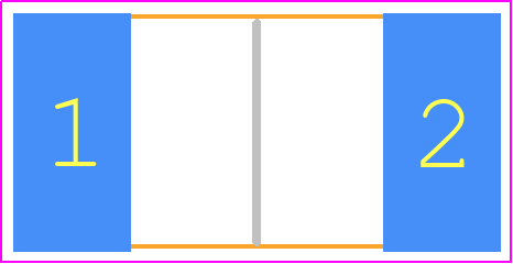 CSS2H-3920R-L200F - Bourns PCB footprint - Resistor Chip - Resistor Chip - CSS2H-3920R