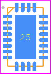 LT8611IUDD#TRPBF - Analog Devices PCB footprint - Quad Flat No-Lead - Quad Flat No-Lead - LT8611IUDD#TRPBF