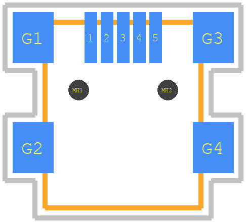 MUSB-05-F-B-SM-A - SAMTEC PCB footprint - Other - Other - MUSB-05-F-B-SM-A